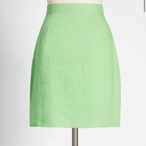 ModCloth My, How Marvelous Green Mini Skirt Size 8 NWT